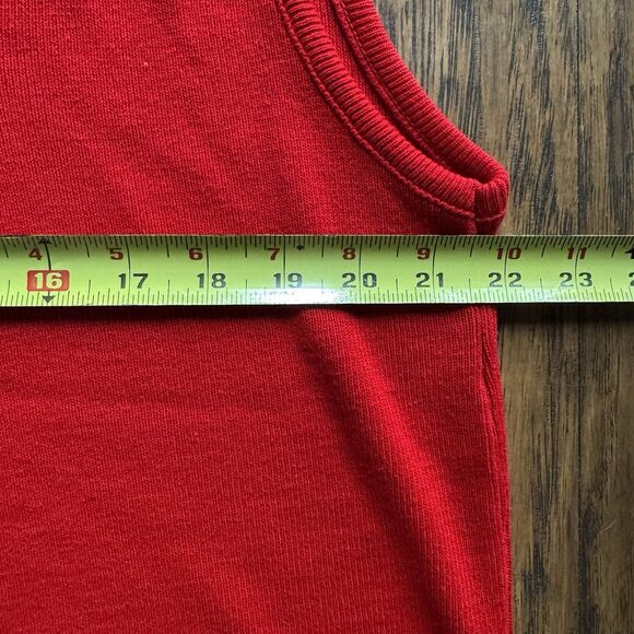 White Stag Sleeveless Sweater Womens Size XL Flag Heart Patriotic July 4th - Picture 7 of 8